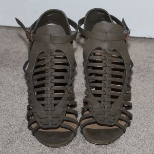olive green heels